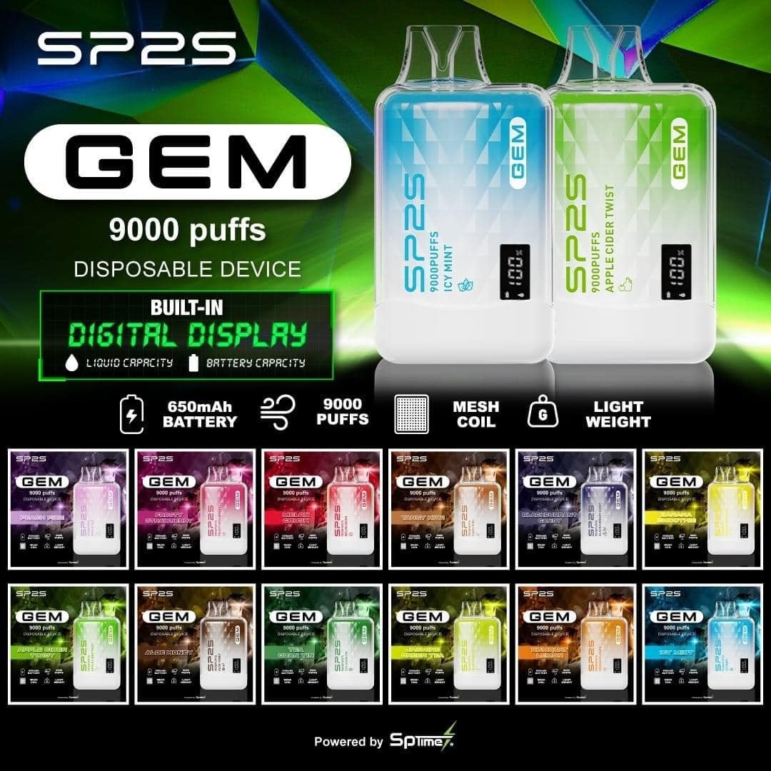 SP2 GEM 9000 RECHARGEABLE DISPOSABLE