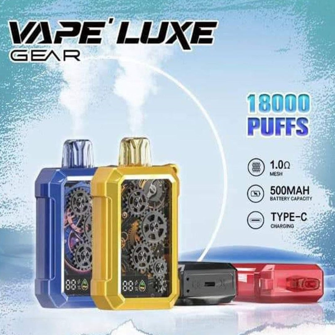 VAPE LUXE GEAR 18000 RECHARGEABLE DISPOSABLE