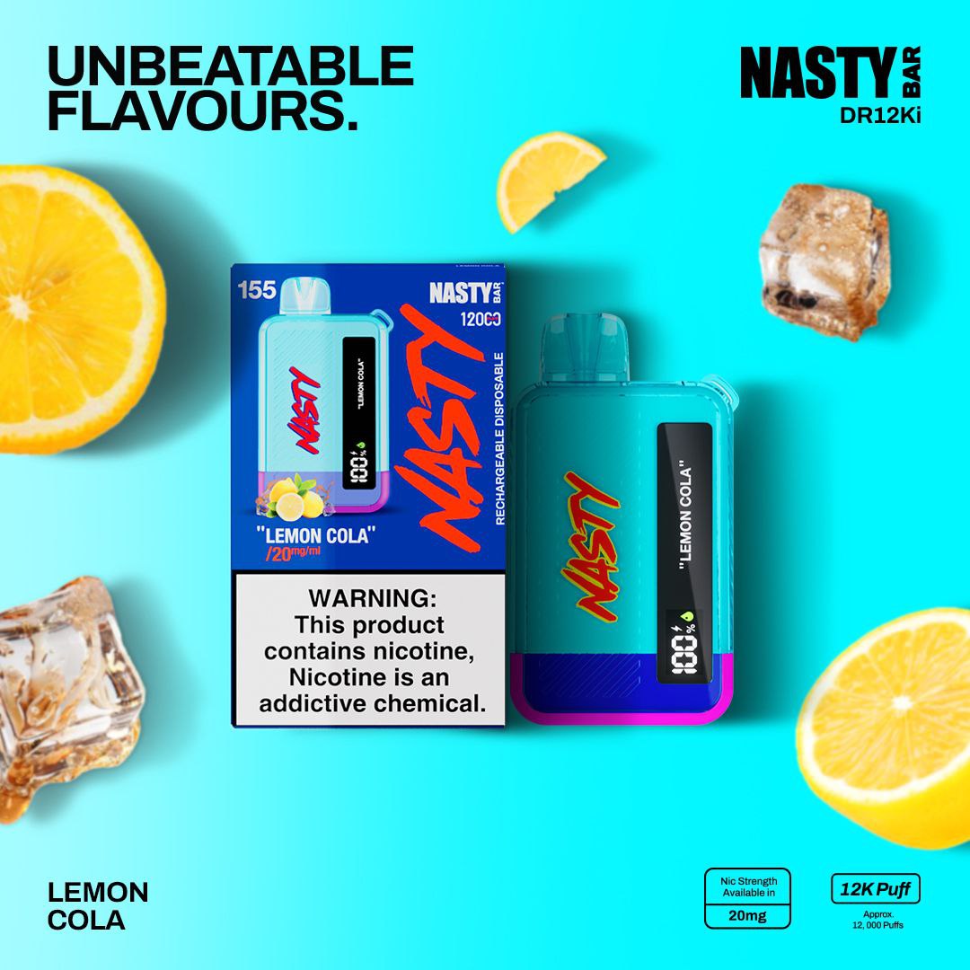 NASTY BAR 12000 RECHARGEABLE DISPOSABLE – vapecodsg